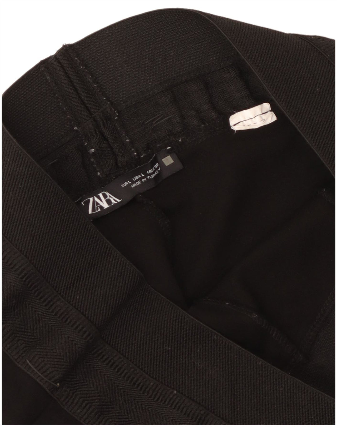 Zara Womens Crop Leggings UK 14 Large  Black