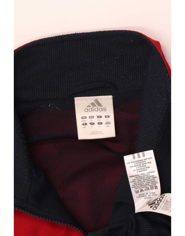 Adidas Mens Tracksuit Top Jacket UK 40/42 Medium Multicoloured Colourblock