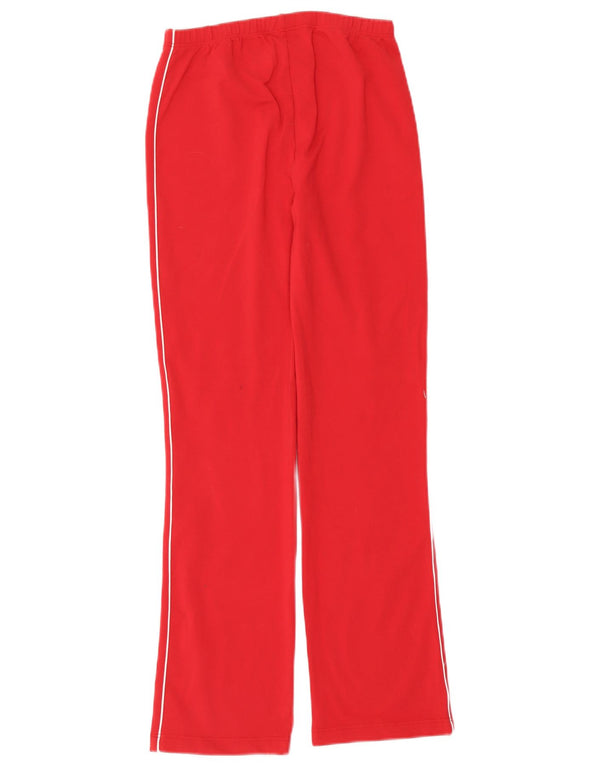 Reebok Womens Tracksuit Trousers UK 12 Medium Red Nylon
