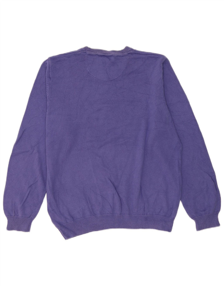 Marks & Spencer Mens Regular Fit Crew Neck Jumper Sweater Large Purple