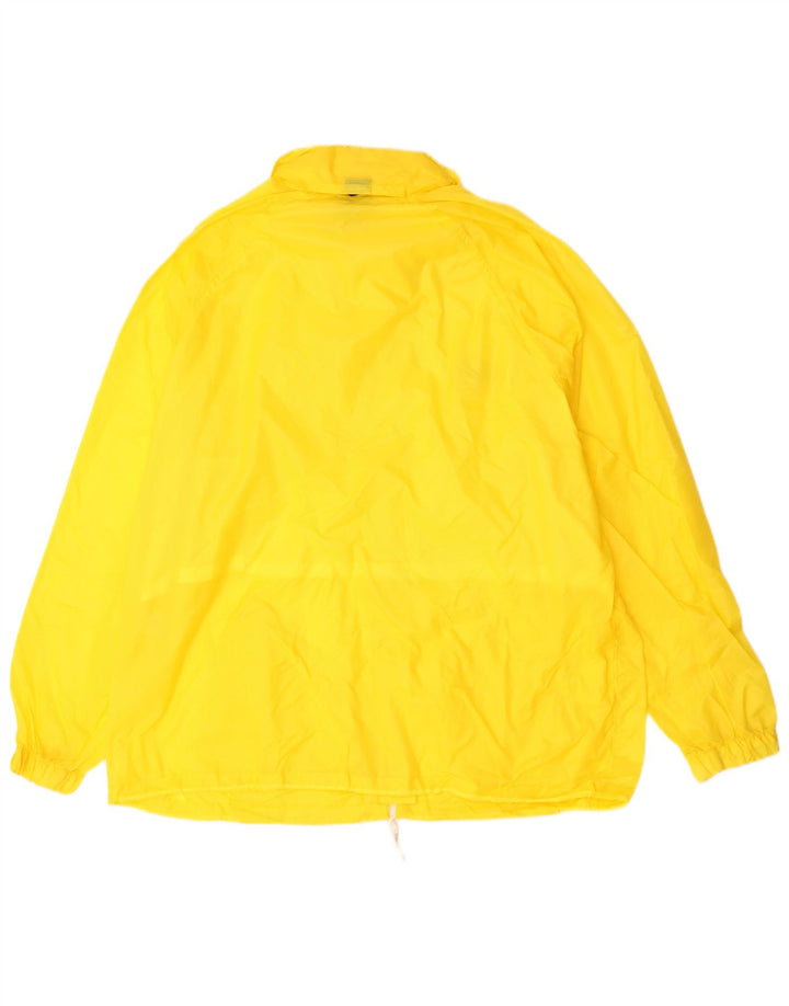 Errea Mens Rain Jacket UK 44 2XL Yellow Nylon