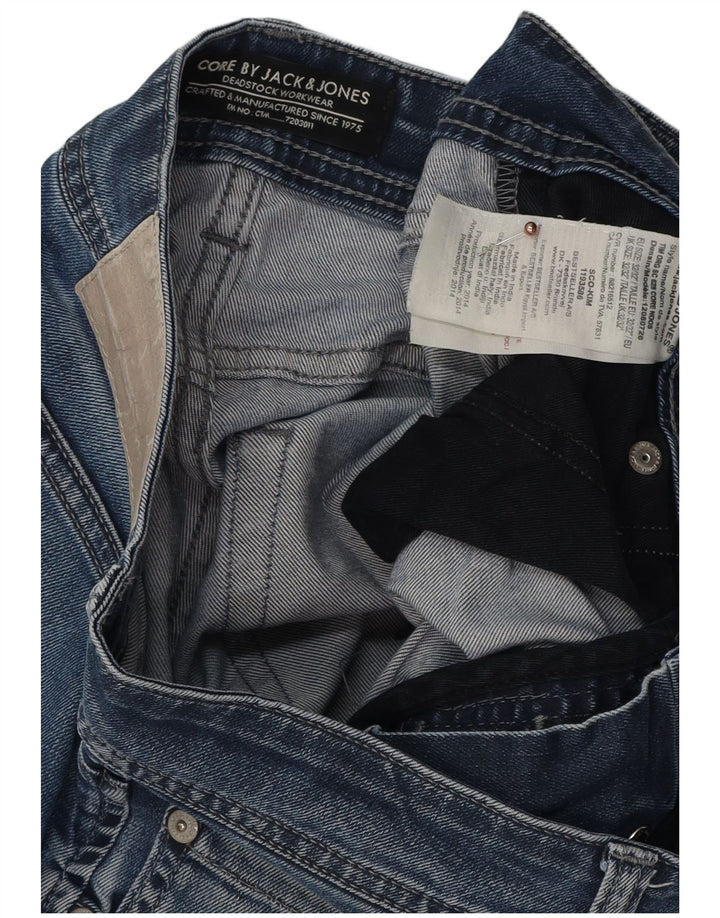 JACK & JONES Mens Tim Slim Jeans W32 L30 Blue Cotton