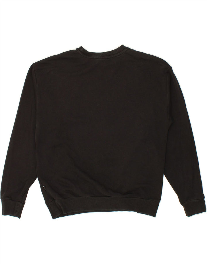 PUMA Womens Oversized Graphic Sweatshirt Jumper UK 12 Medium Black Cotton Vintage Puma and Second-Hand Puma from Messina Hembry 