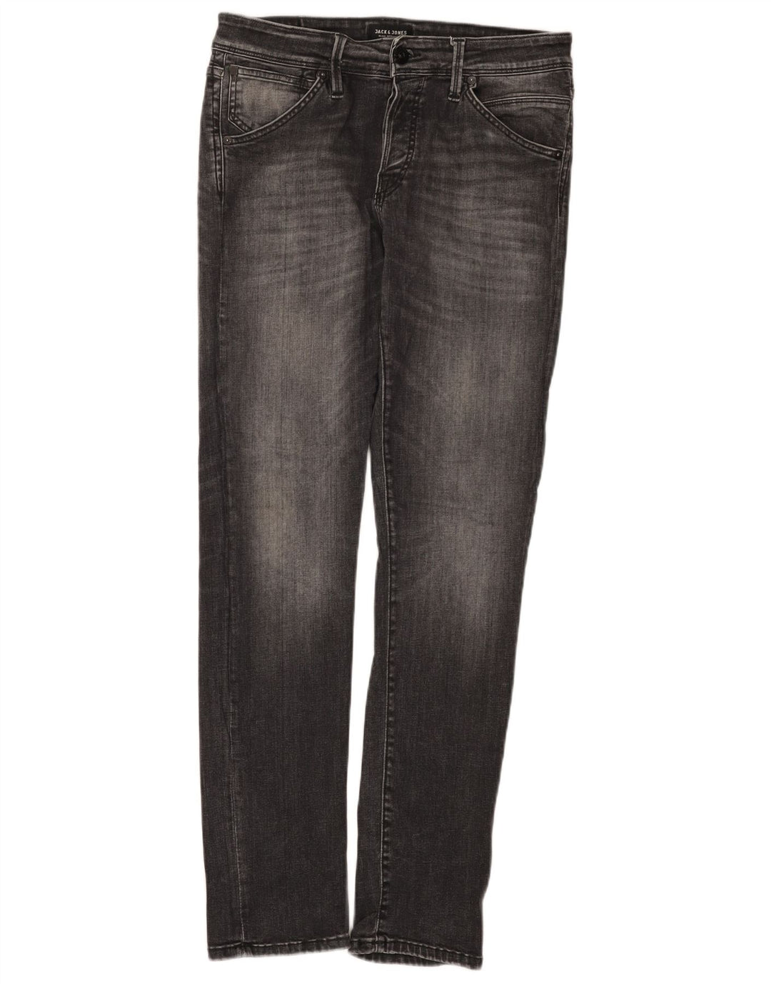 Jack & Jones Mens Slim Jeans W31 L32 Grey Cotton