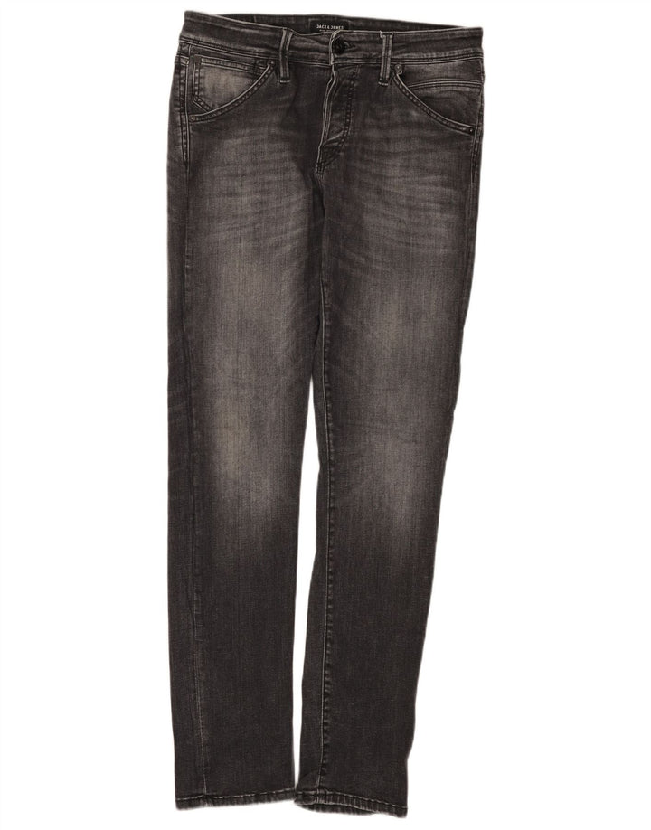 Jack & Jones Mens Slim Jeans W31 L32 Grey Cotton