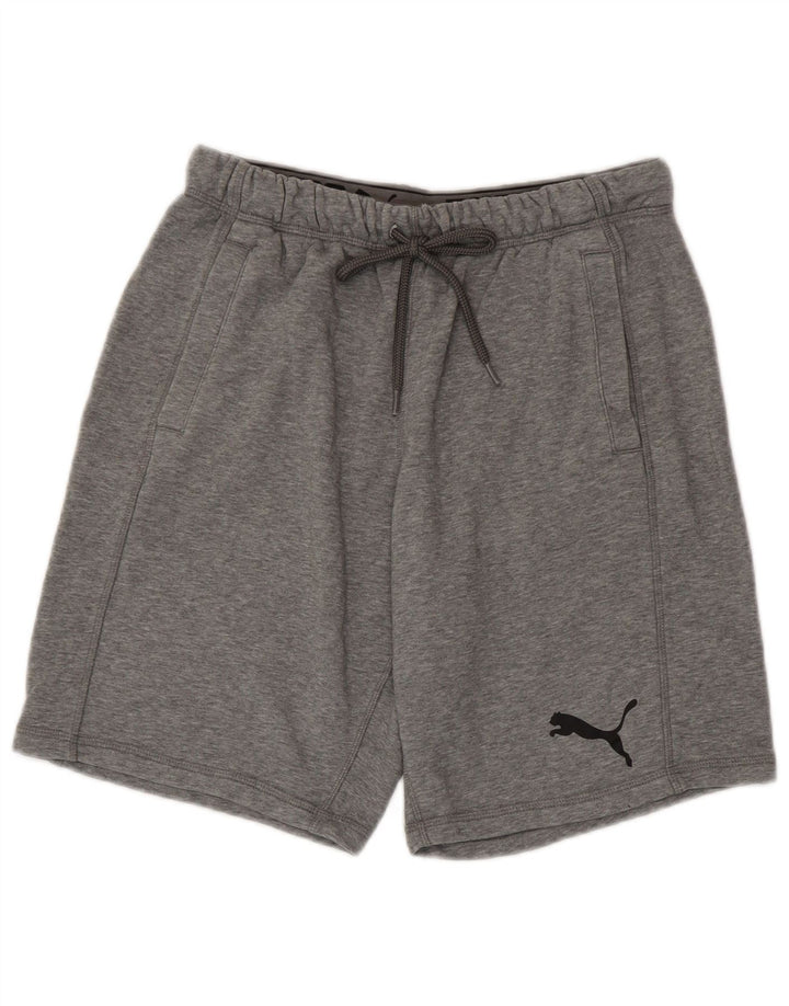 PUMA Mens Sport Shorts Medium Grey Flecked
