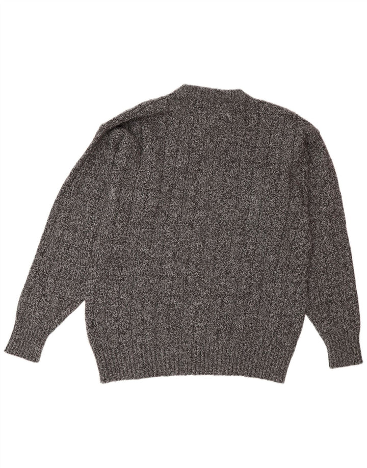 Valentino Mens Crew Neck Jumper Sweater Large Grey Wool