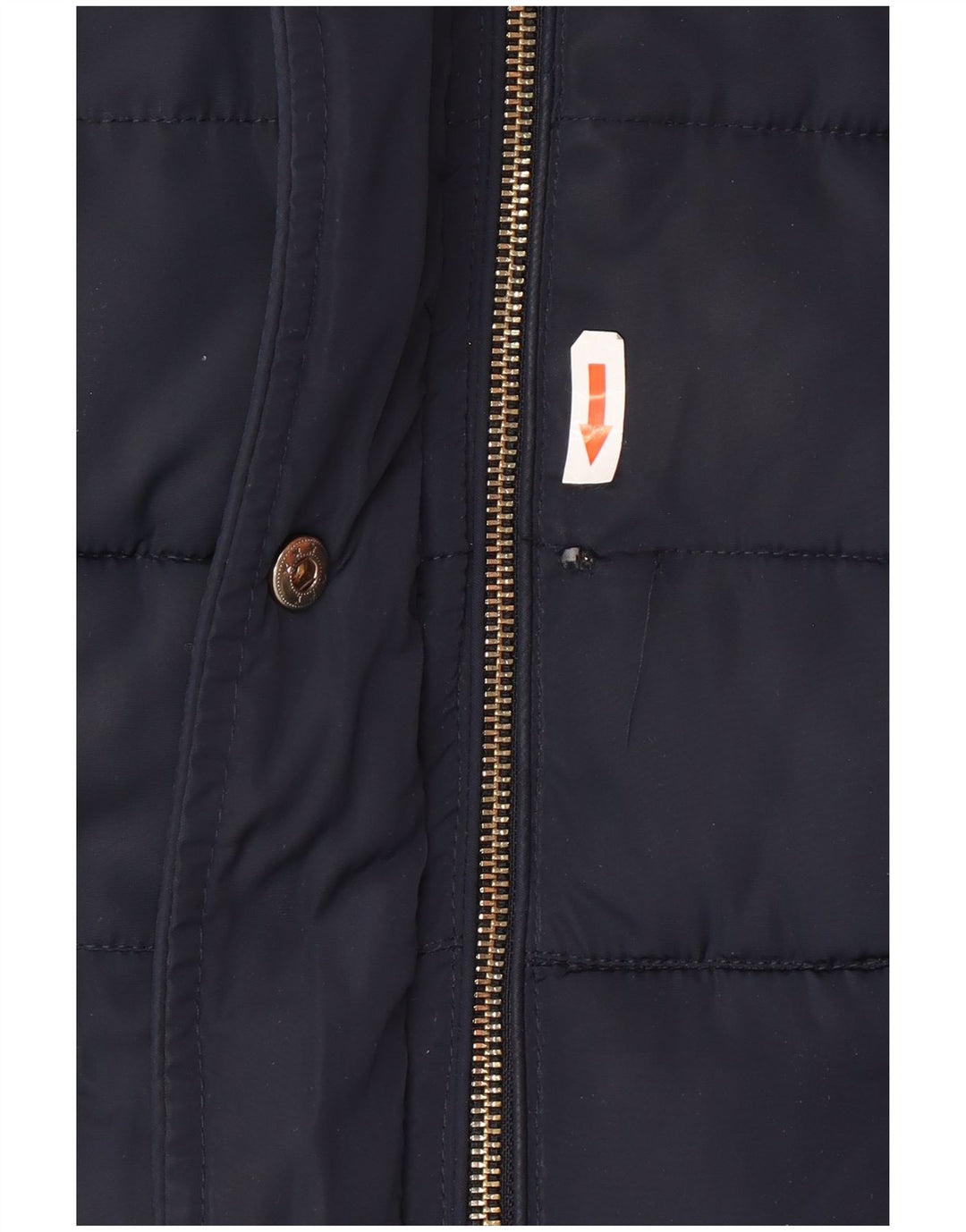 Monsoon Womens Padded Gilet UK 14 Medium Navy Blue Polyester