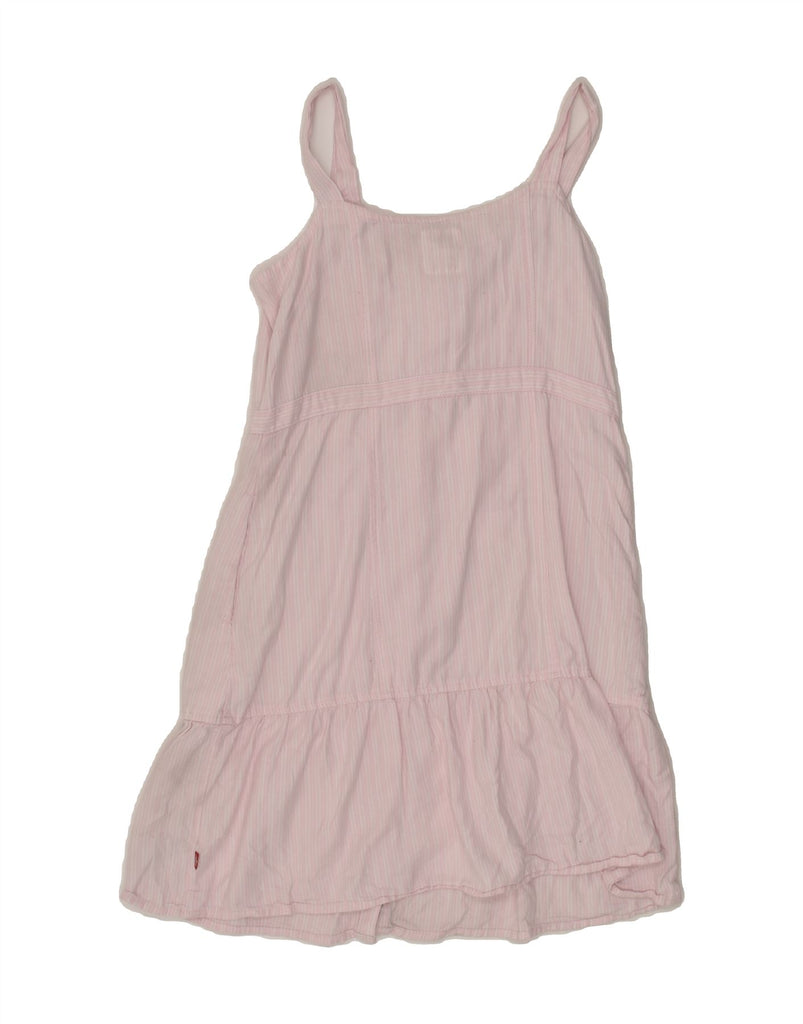 LEVI'S Girls Sundress 12-13 Years Large  Pink Pinstripe Cotton | Vintage Levi's | Thrift | Second-Hand Levi's | Used Clothing | Messina Hembry 