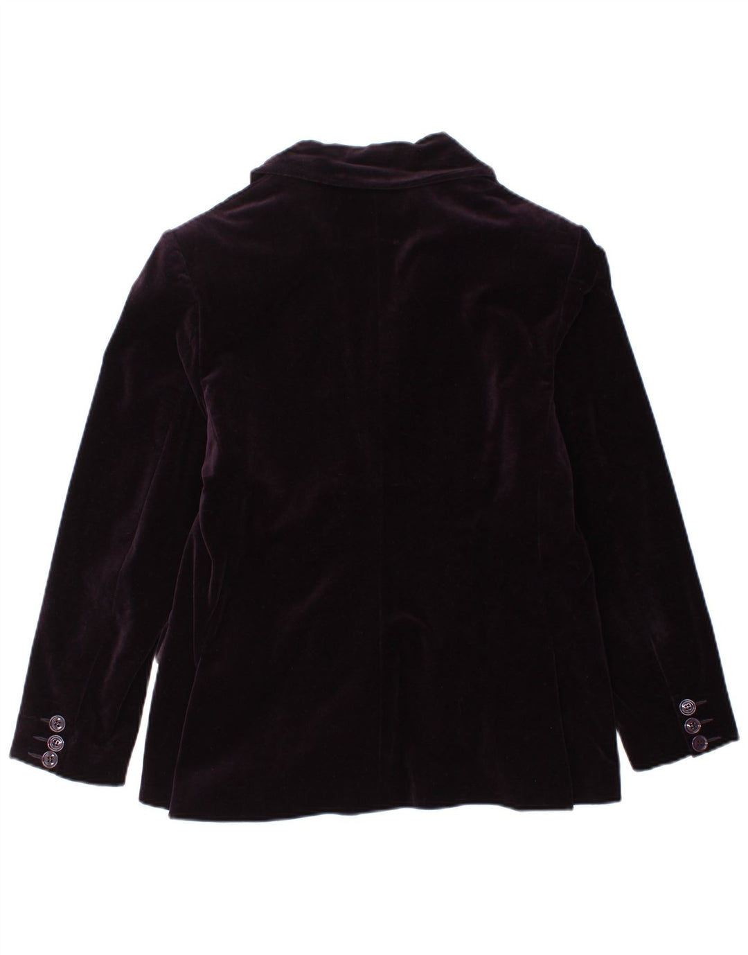 Clips Womens 2 Button Velvet Blazer Jacket IT 46 Large Purple Cotton
