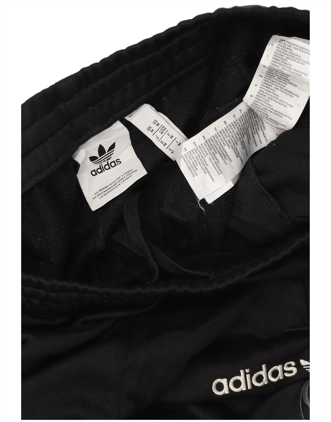 ADIDAS Mens Tracksuit Trousers Joggers Medium  Black Polyester
