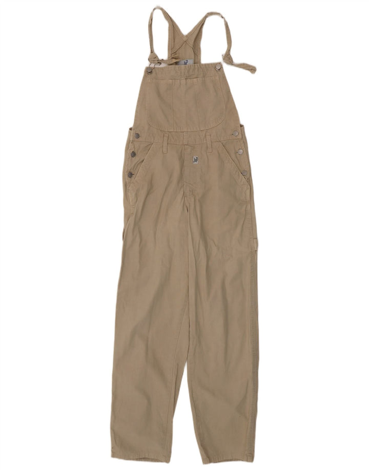 Vintage Mens Dungarees Cargo Trousers W30 L31 Beige