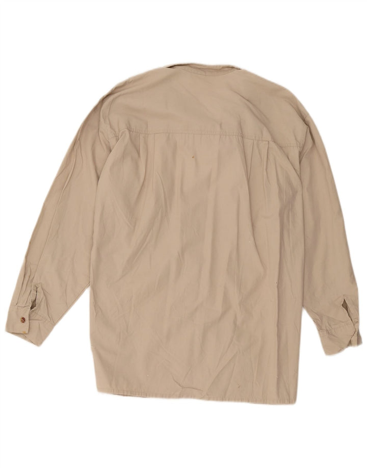 Vintage Mens Shirt Size 40 Medium Beige