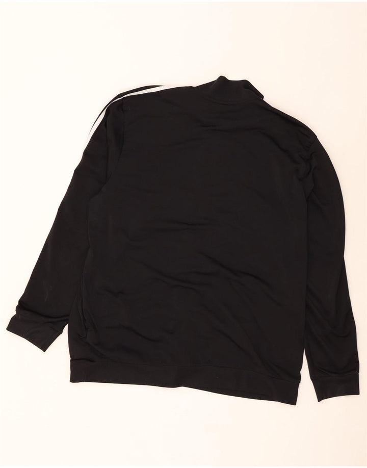 Adidas Mens Tracksuit Top Jacket UK 52/54 XL Black Polyester