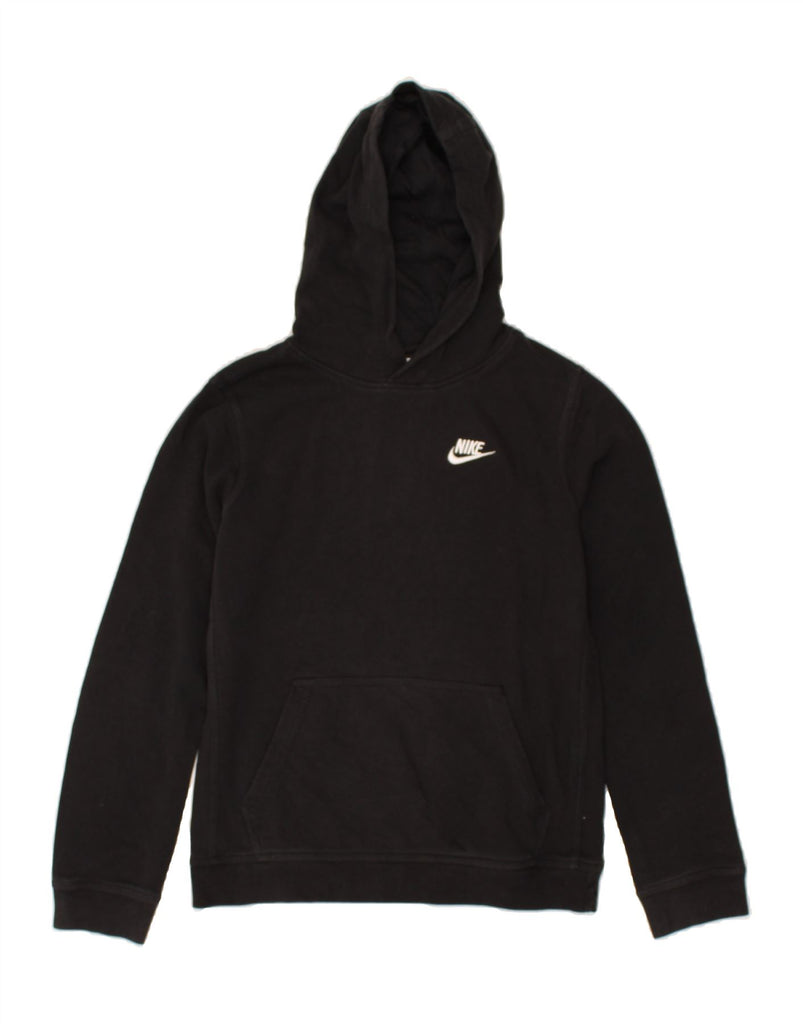 NIKE Boys Hoodie Jumper 13-14 Years XL Black Cotton | Vintage Nike | Thrift | Second-Hand Nike | Used Clothing | Messina Hembry 