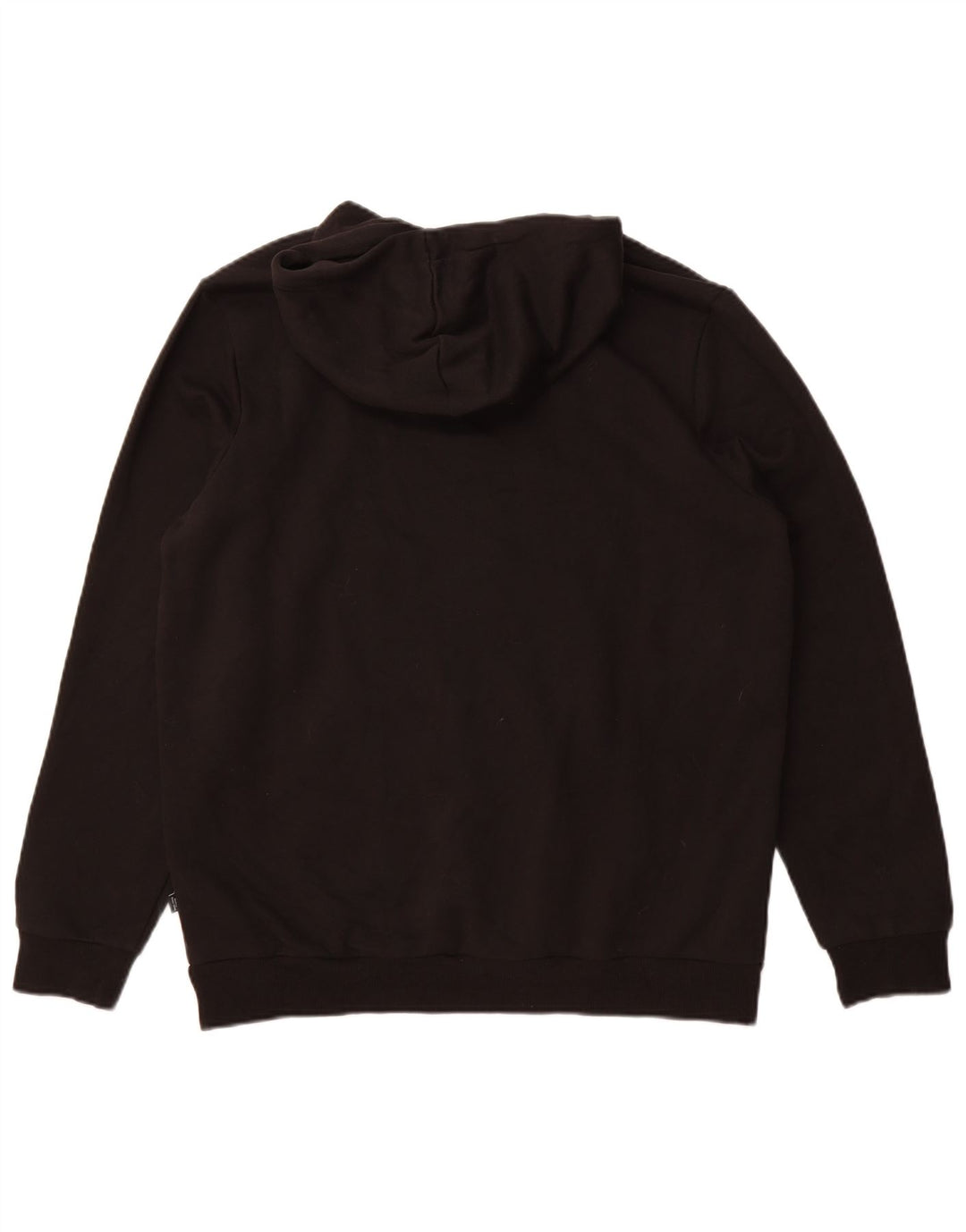 Puma Mens Hoodie Jumper Large Black Cotton