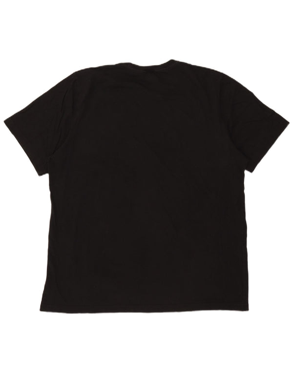Adidas Mens Graphic T-Shirt Top XL Black Cotton