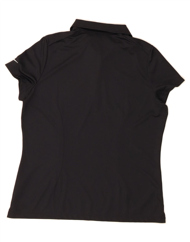 NIKE Womens Dri Fit Polo Shirt UK 18 XL Black Polyester Vintage Nike and Second-Hand Nike from Messina Hembry 