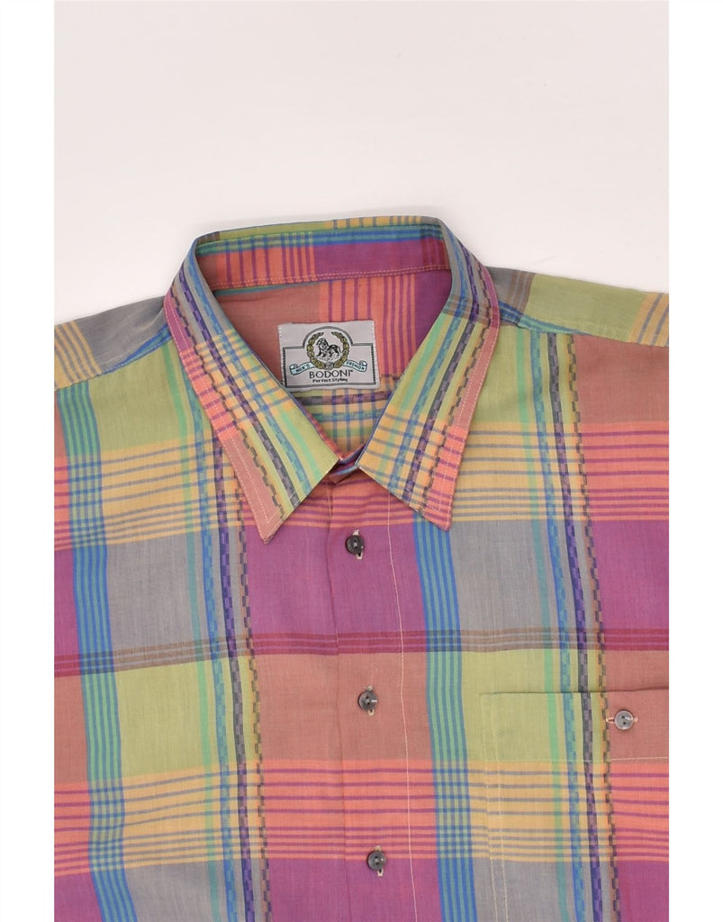 VINTAGE Mens Shirt XL Multicoloured Check | Vintage Vintage | Thrift | Second-Hand Vintage | Used Clothing | Messina Hembry 
