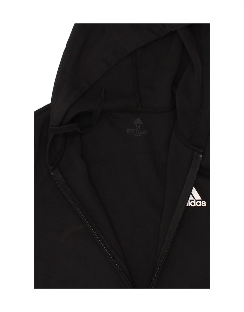 ADIDAS Mens Hoodie Jumper Medium Black Cotton | Vintage Adidas | Thrift | Second-Hand Adidas | Used Clothing | Messina Hembry 