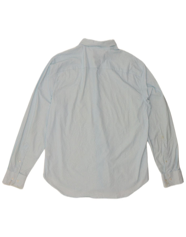 BONOBOS Mens Athletic Fit  Shirt Large Blue Spotted Nylon