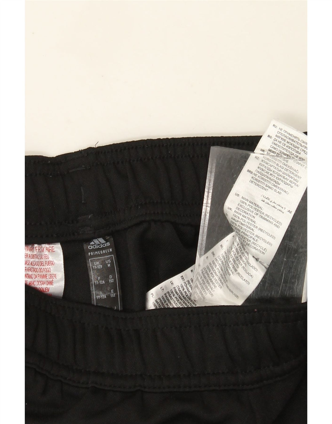 Adidas Boys Aeroready Tracksuit Trousers 11-12 Years  Black Polyester