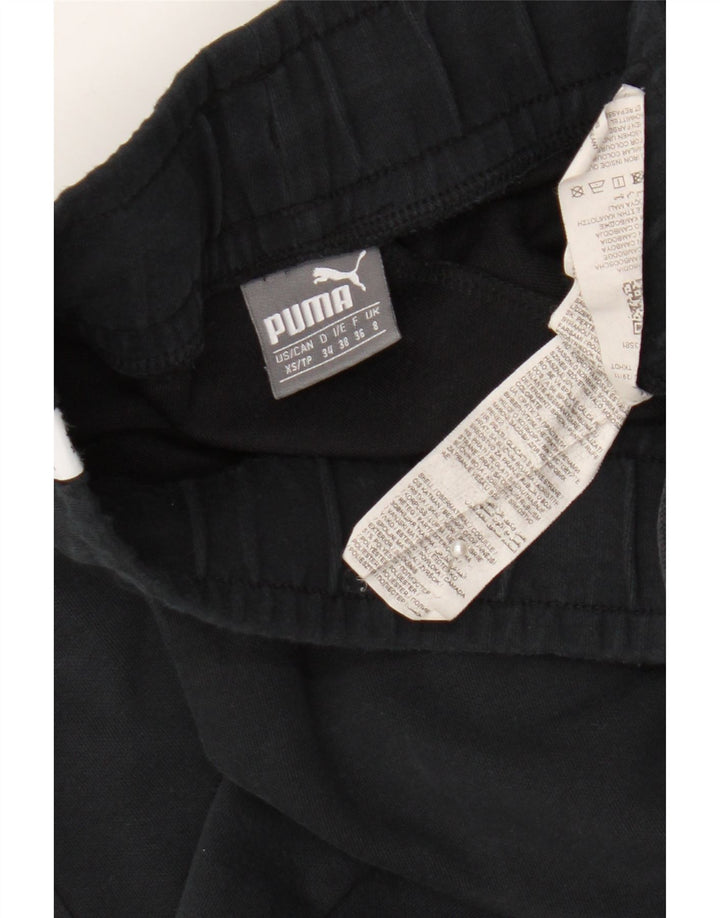 Puma Womens Capri Tracksuit Trousers UK 8 Small Black Polyester