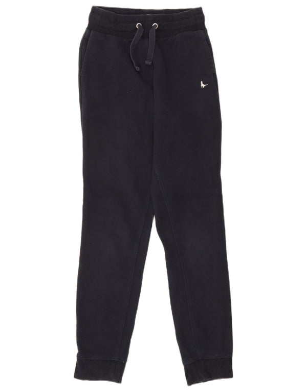 Jack Wills Womens Tracksuit Trousers Joggers UK 4 XS Navy Blue Cotton
