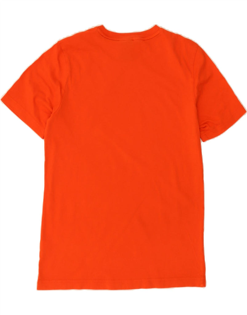 ADIDAS Boys Graphic T-Shirt Top 13-14 Years Orange Vintage Adidas and Second-Hand Adidas from Messina Hembry 