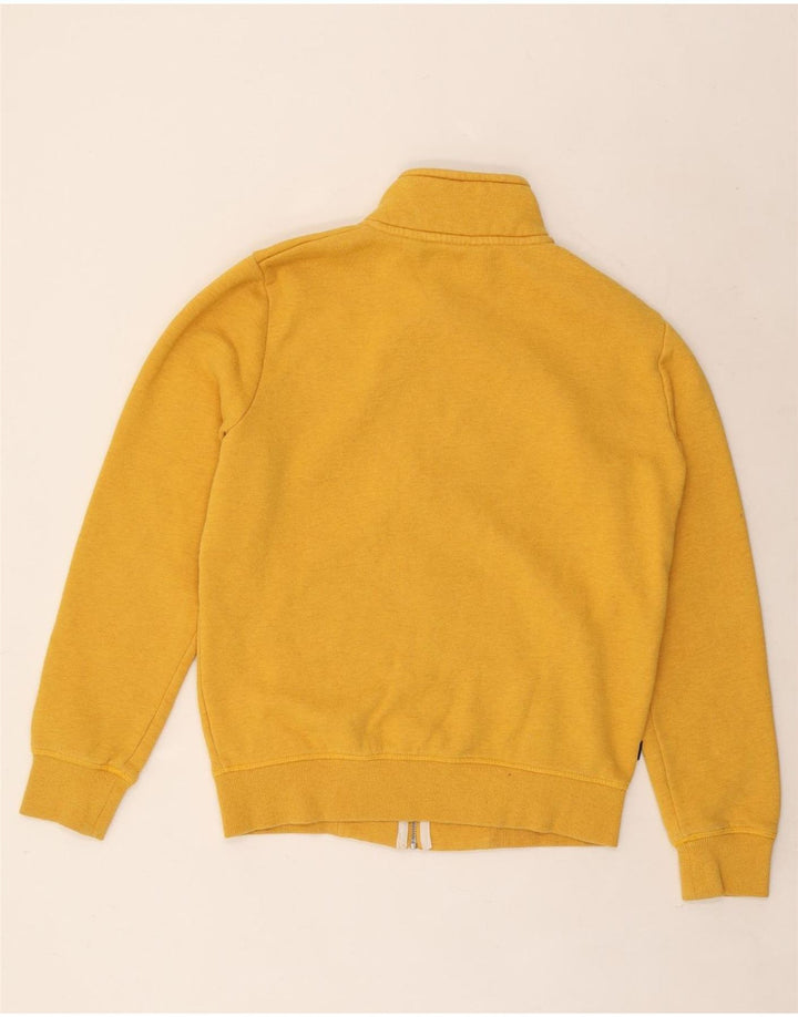 Superdry Mens Tracksuit Top Jacket Small Yellow Cotton