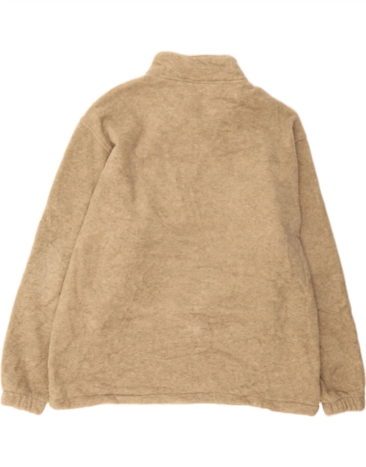 EDDIE BAUER Mens Oversized Fleece Anorak Jacket UK 42 XL Beige Polyester Vintage Eddie Bauer and Second-Hand Eddie Bauer from Messina Hembry 