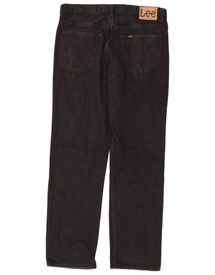 Lee Mens Brooklyn Straight Jeans W34 L32 Black Cotton