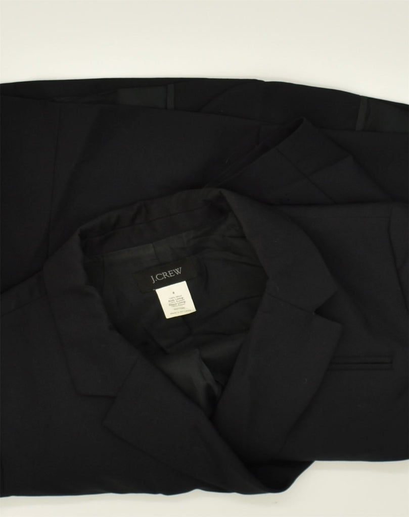 J. CREW Womens Double Breasted Blazer Jacket US 8 Medium Black Wool | Vintage J. Crew | Thrift | Second-Hand J. Crew | Used Clothing | Messina Hembry 