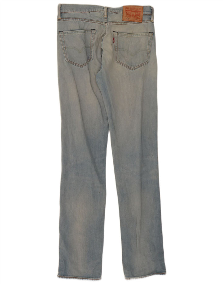 Levi's Womens 511 Slim Jeans W30 L34 Blue Cotton