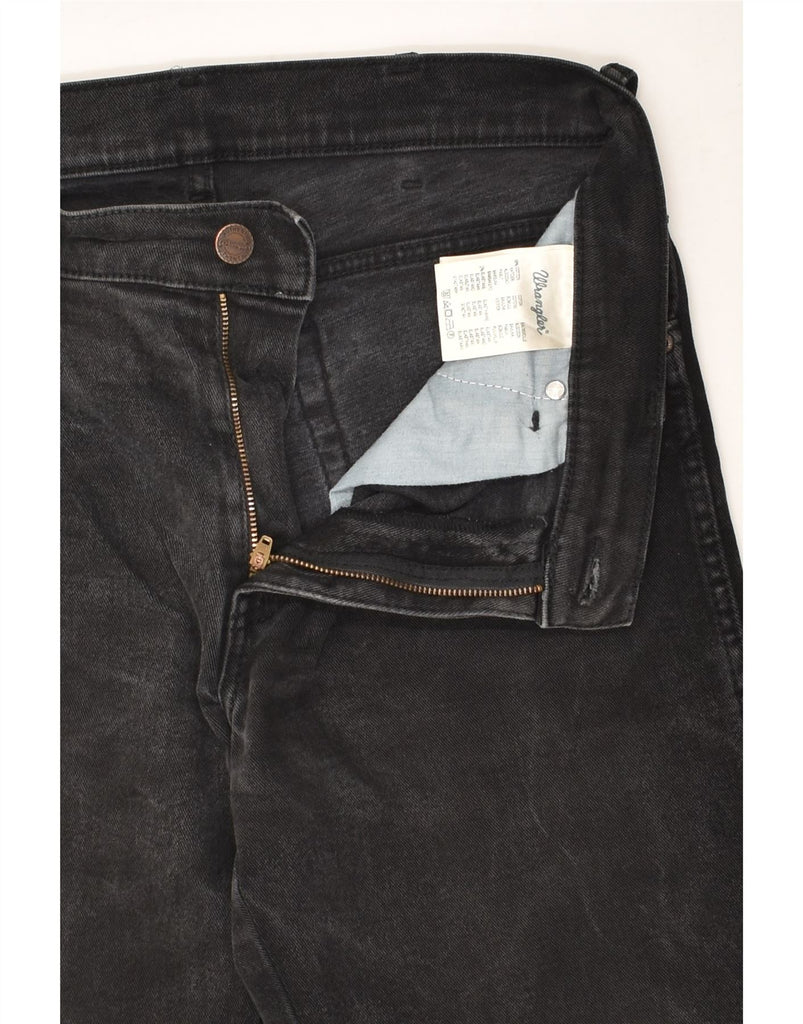 WRANGLER Mens Texas Stretch Straight Jeans W33 L30  Black Cotton | Vintage Wrangler | Thrift | Second-Hand Wrangler | Used Clothing | Messina Hembry 
