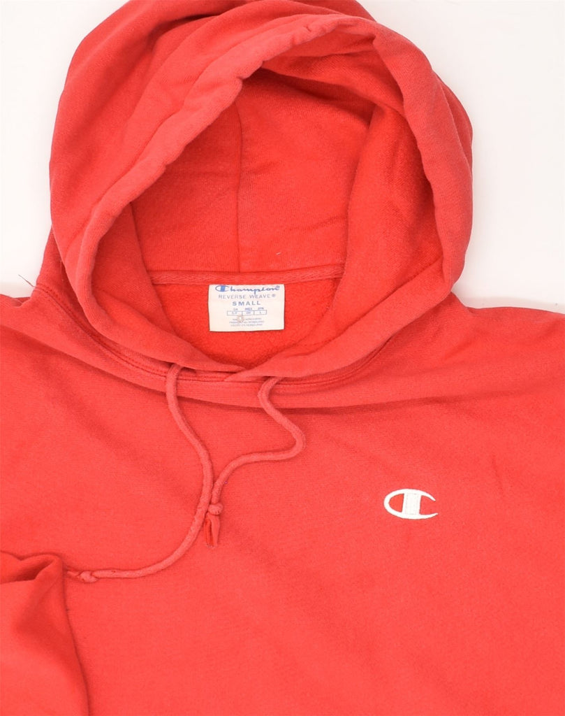 CHAMPION Mens Hoodie Jumper Small Red Cotton | Vintage Champion | Thrift | Second-Hand Champion | Used Clothing | Messina Hembry 