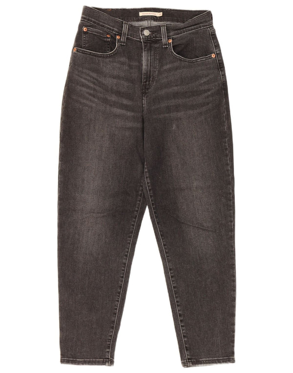 Levi's Womens Boyfriend High Rise Loose Jeans W28 L27 Black Cotton