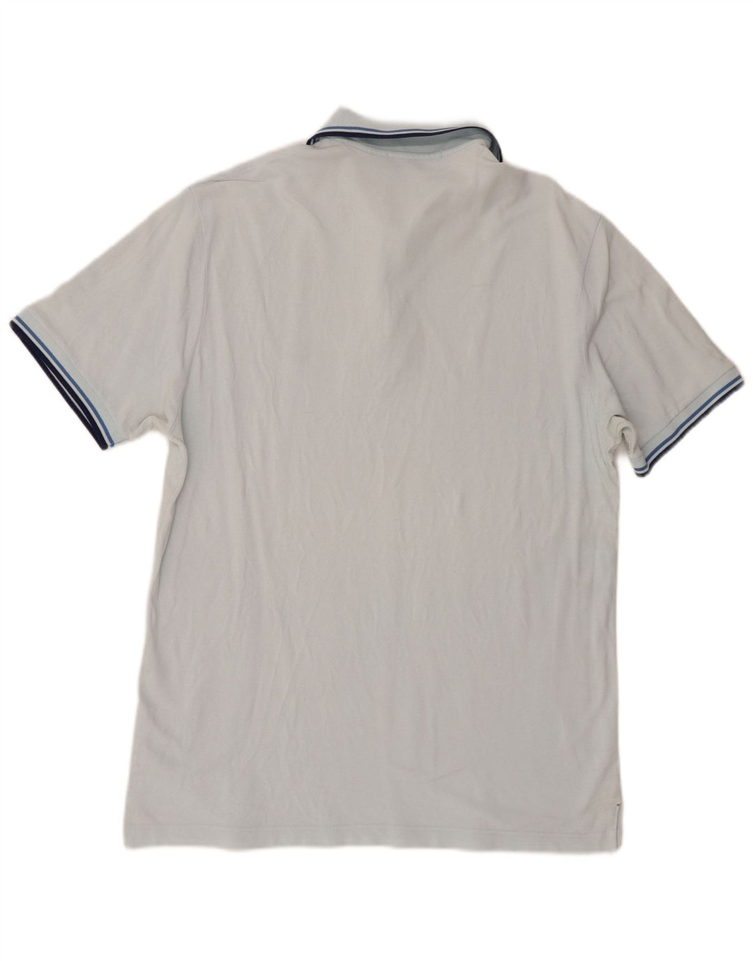 Fred Perry Mens Polo Shirt Large Blue Cotton
