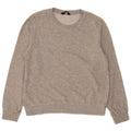 Marks & Spencer Womens Sweatshirt Jumper UK 12 Medium Grey Cotton