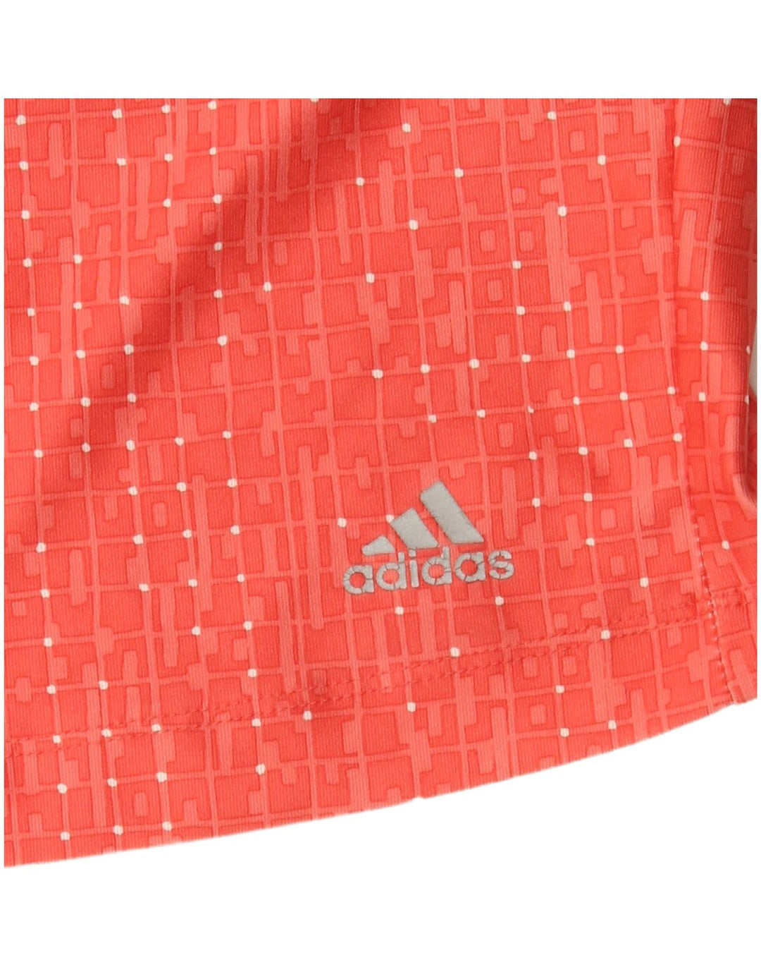 Adidas Womens Crop Vest Top UK 8 Small Red Check