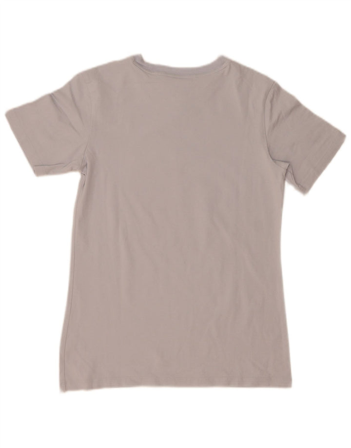Adidas Womens Graphic T-Shirt Top UK 10 Small Grey