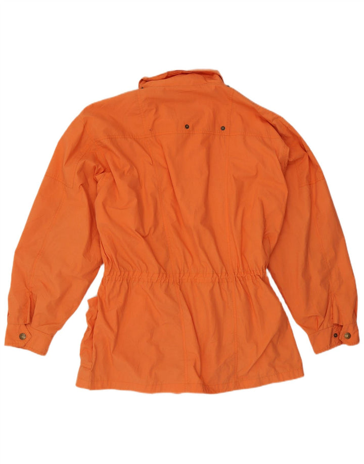 St John's Bay Mens Oversized Utility Jacket UK 44 2XL Orange Polyester