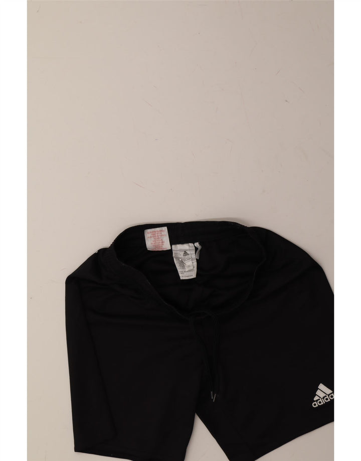 ADIDAS Boys Climalite Sport Shorts 11-12 Years Black Polyester Vintage Adidas and Second-Hand Adidas from Messina Hembry 