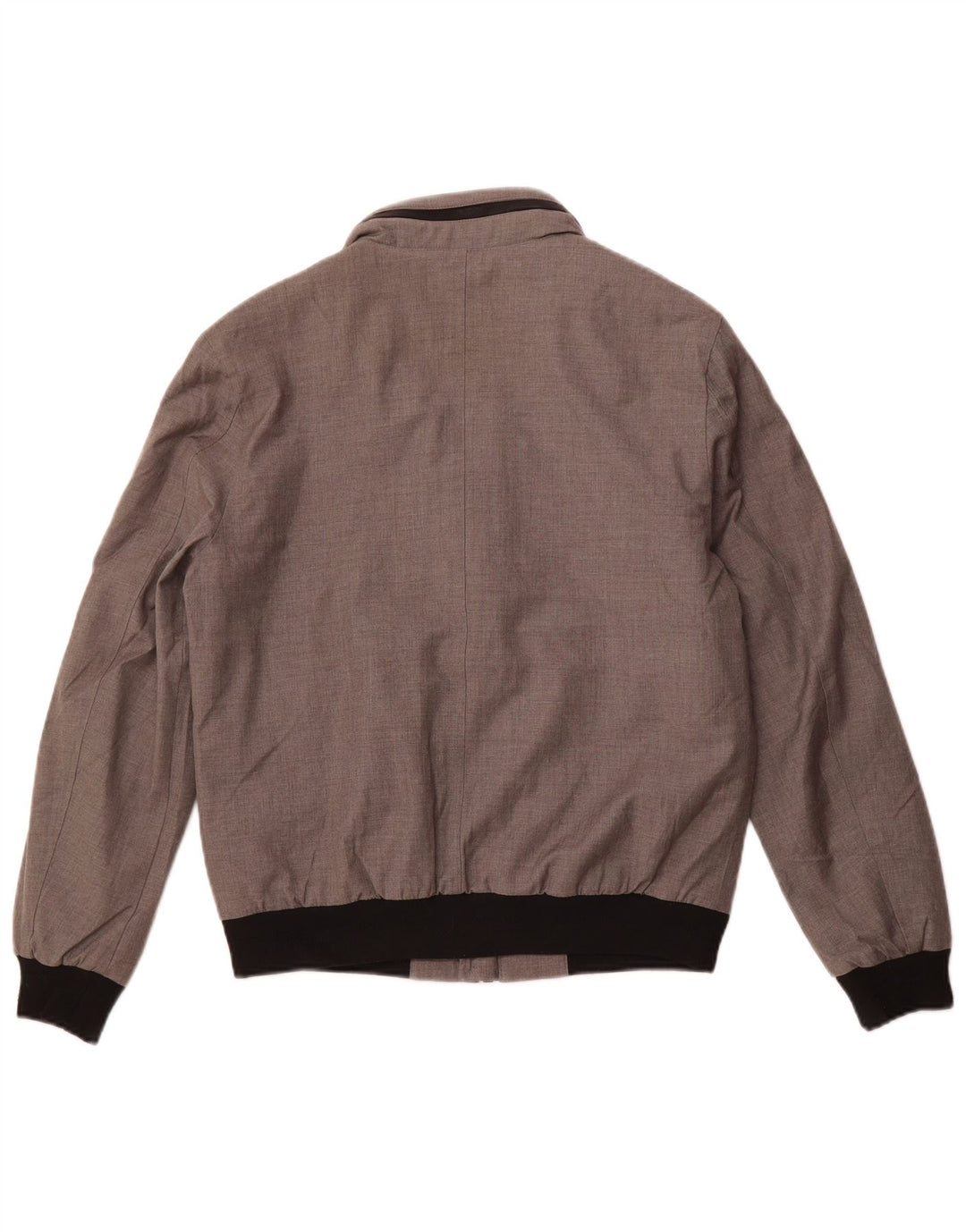 ZARA Mens Hooded Bomber Jacket UK 36 Small Grey Polyester