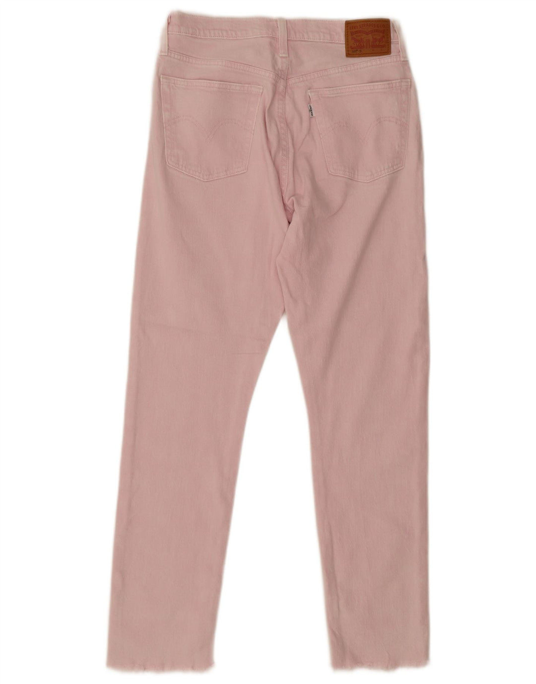 Levi's Womens 501 Straight Jeans W28 L28 Pink Cotton