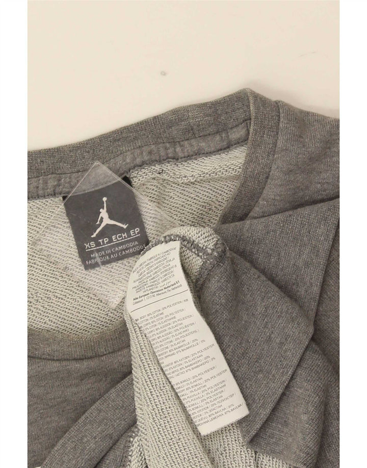 Nike Mens Graphic Sweatshirt Jumper XS Grey Cotton