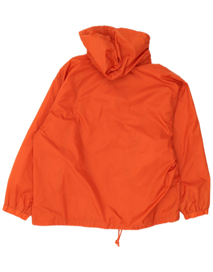 JOHN F GEE Mens Graphic Hooded Anorak Jacket EU 56 3XL Orange Polyamide