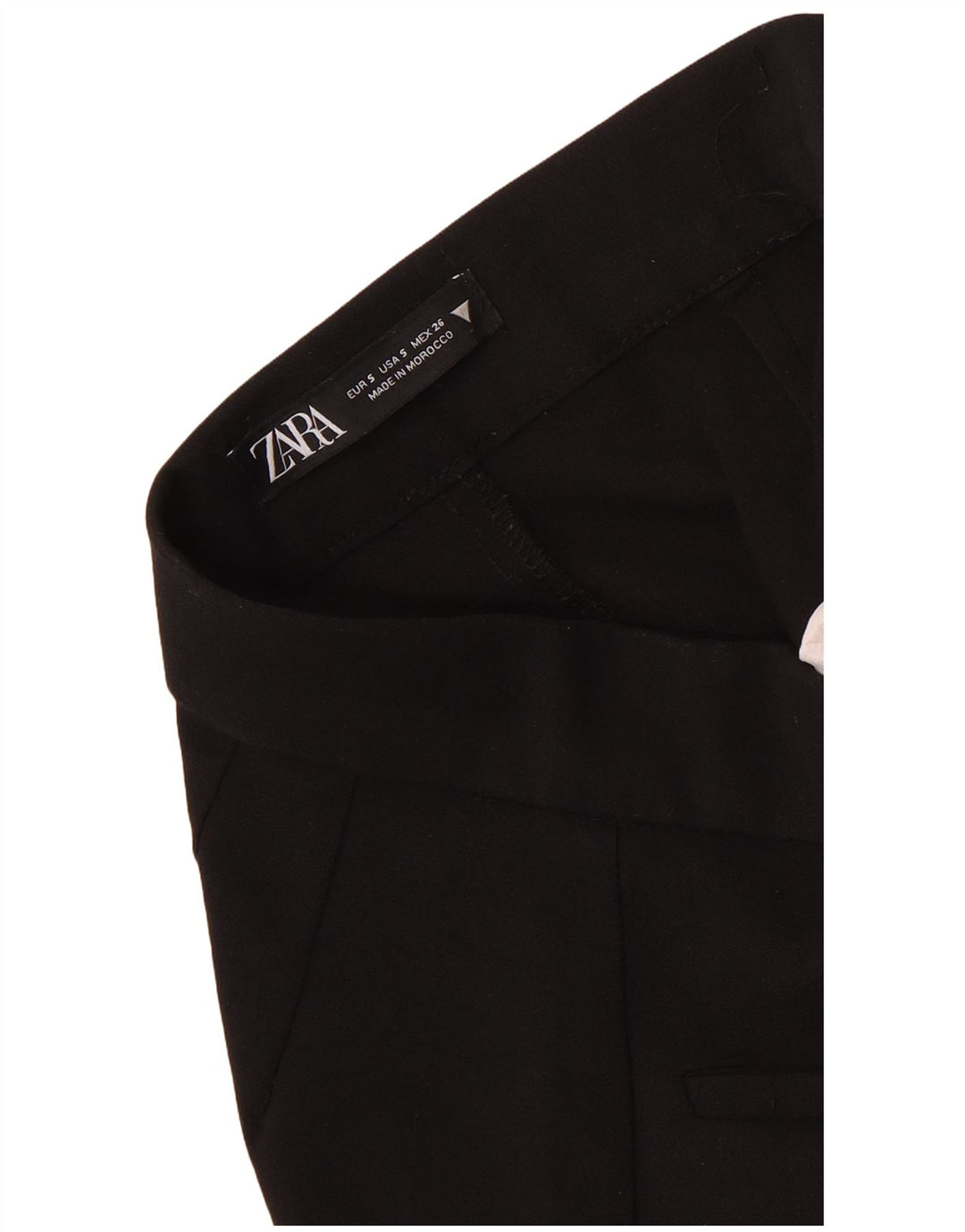 Zara Womens Bootcut Casual Trousers Small W26 L25 Black