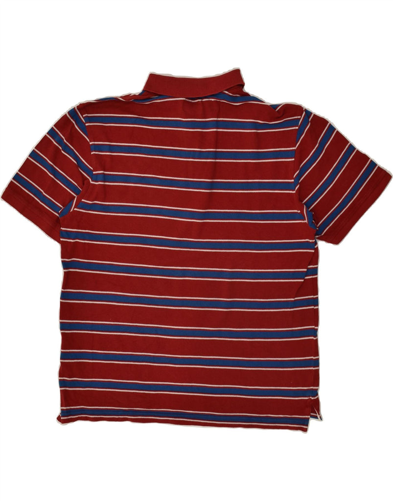 CHAMPION Mens Easy Fit Polo Shirt 2XL Red Striped Cotton | Vintage Champion | Thrift | Second-Hand Champion | Used Clothing | Messina Hembry 