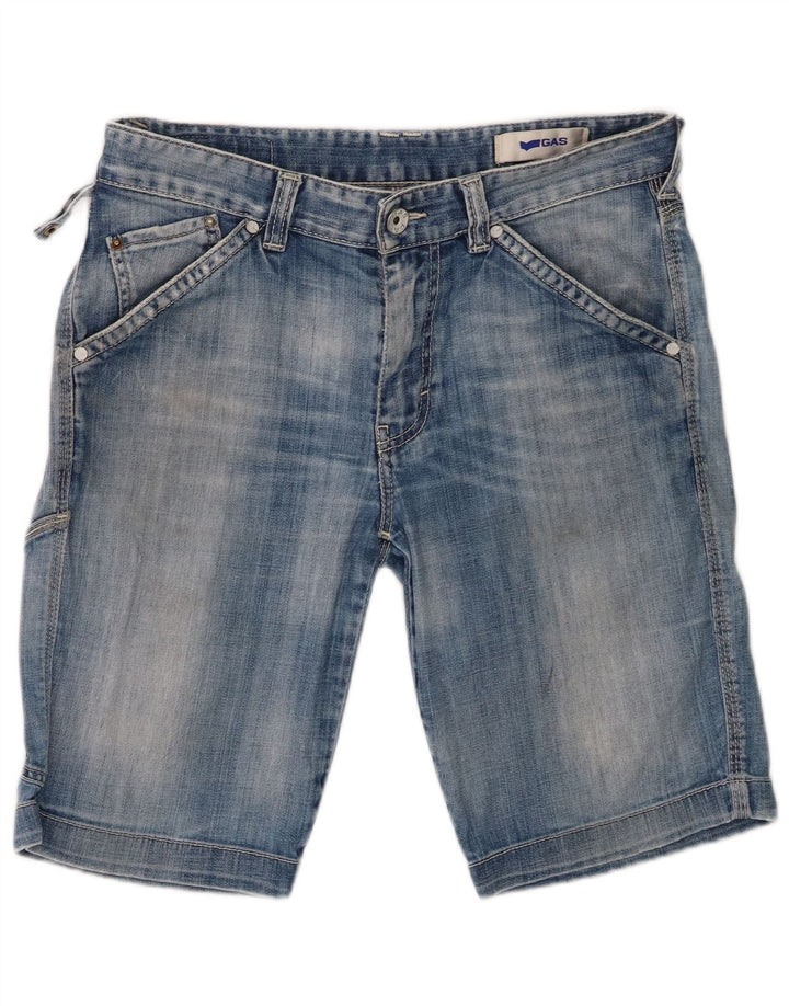 Gas Mens Denim Shorts W31 Medium  Blue Cotton